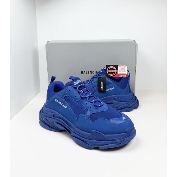 Size 47EU/14US - Balenciaga Triple S Blue Sneakers💙 New/Retail $1K!